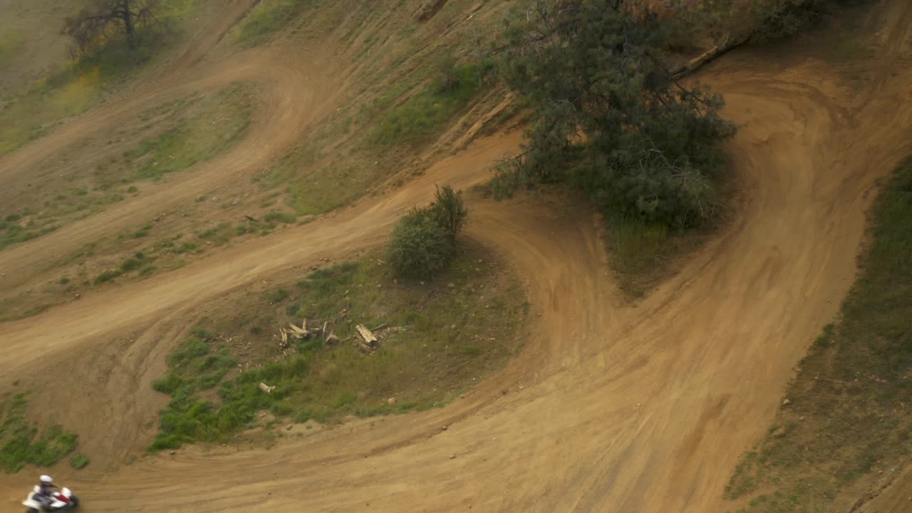 Beautiful 4k aerial footage of dirt bikes, ATVs and Quads in desert mountains of California. ATV trails and gorgeous golden mountains. This is one clip of 11 in the series.