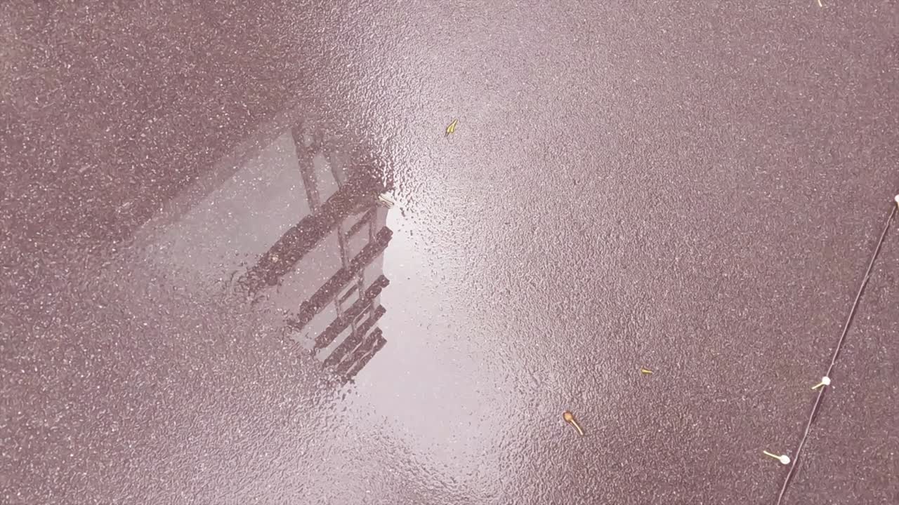 보라색 은 그라나이트 바닥에 물 반사 n 사업 사무실 건물의 벽 또는 거주 아파트 n 콘도미니엄