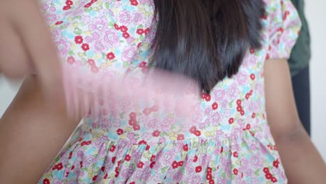 girl in floral dress