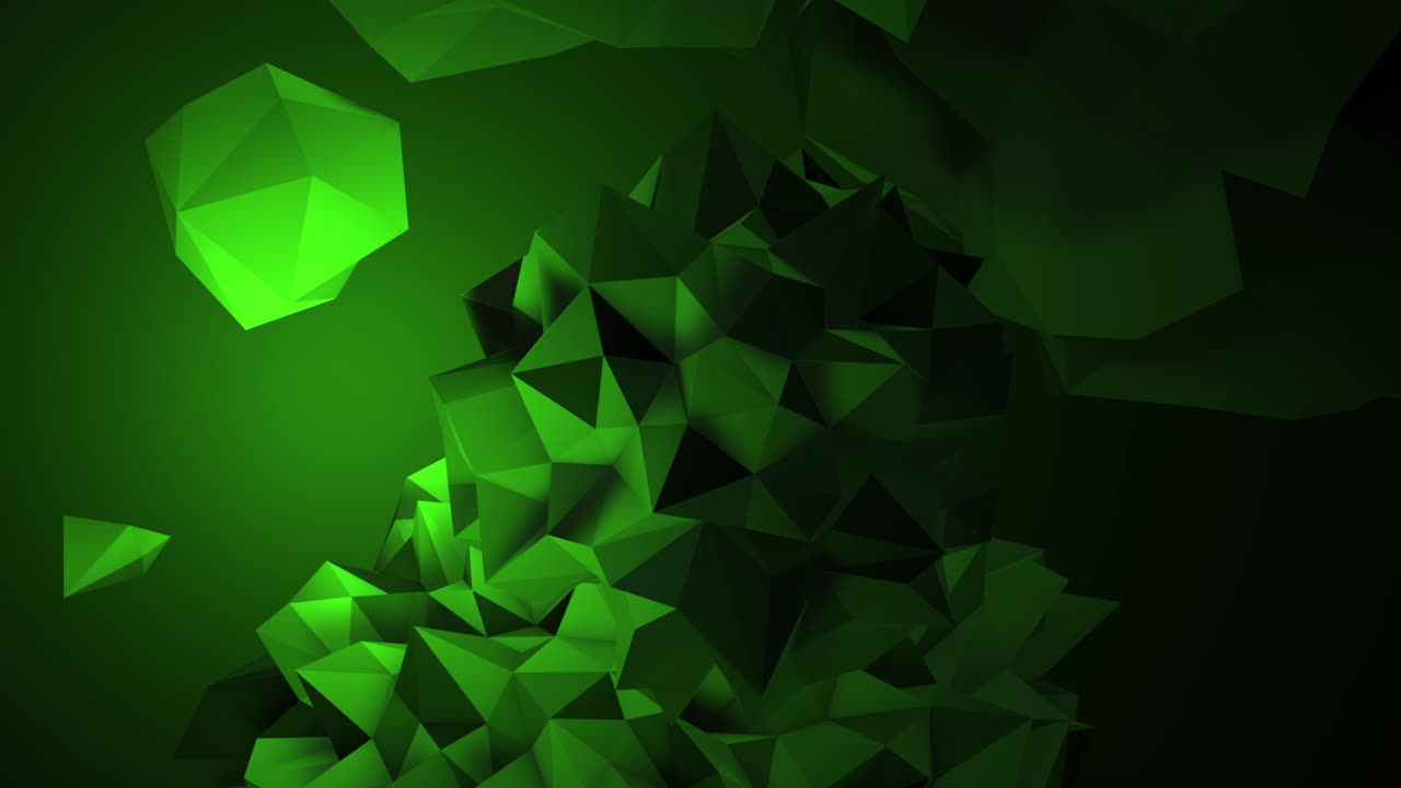 градиентный зеленый футуристический жидкий шар в темно-черной галактике