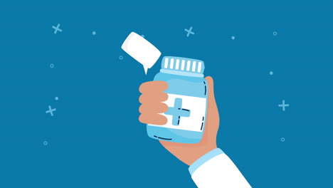 doctor holding a medicine bottle