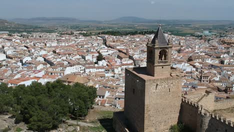 arab castle of a town in andalusia