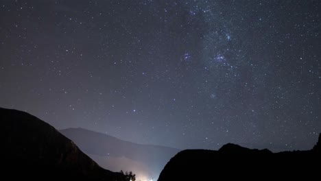 milky way galaxy starry night skyline south america peru clear sky comet view