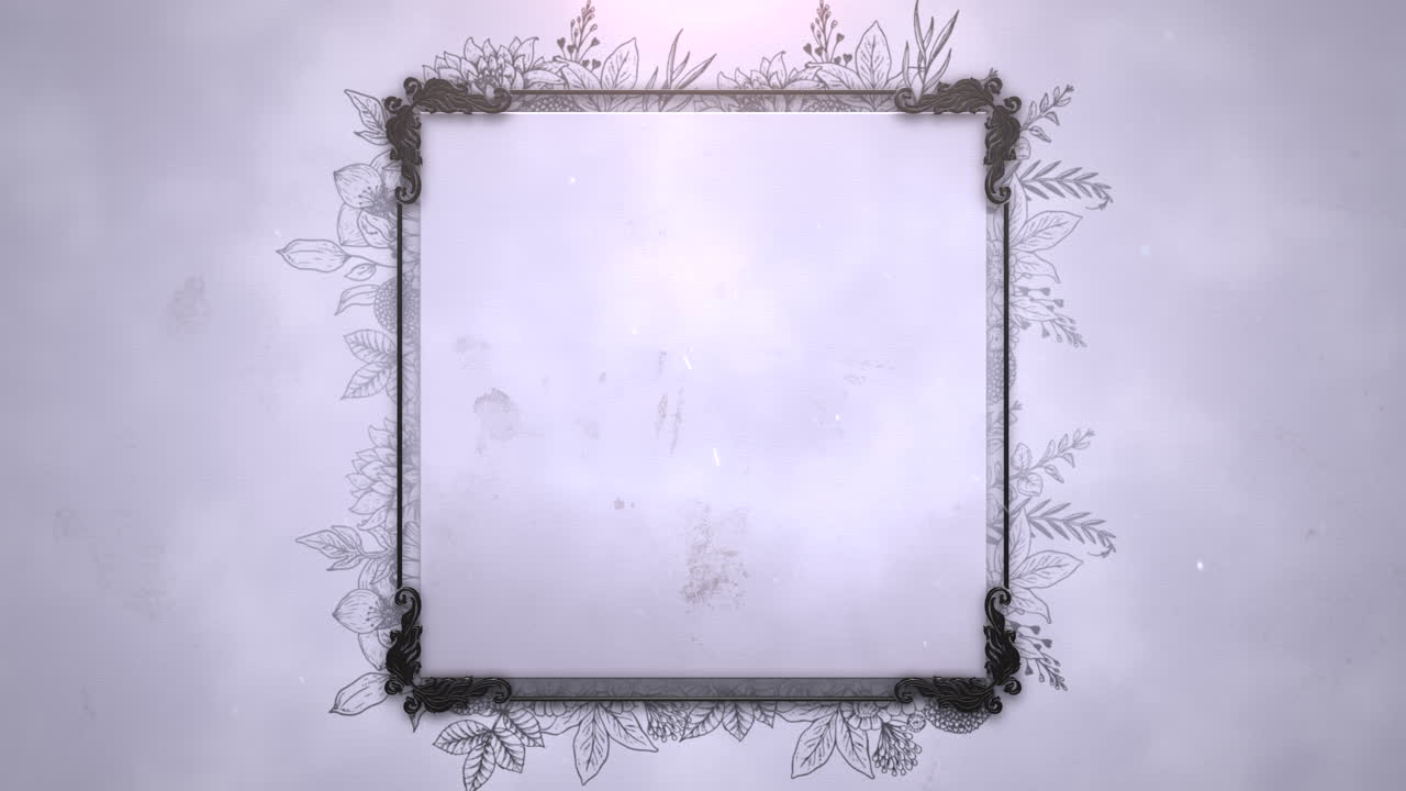 웨딩 배경 14와 꽃 모션 근접 촬영 빈티지 프레임