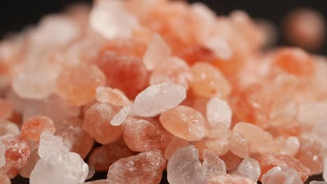 close-up of pink himalayan salt