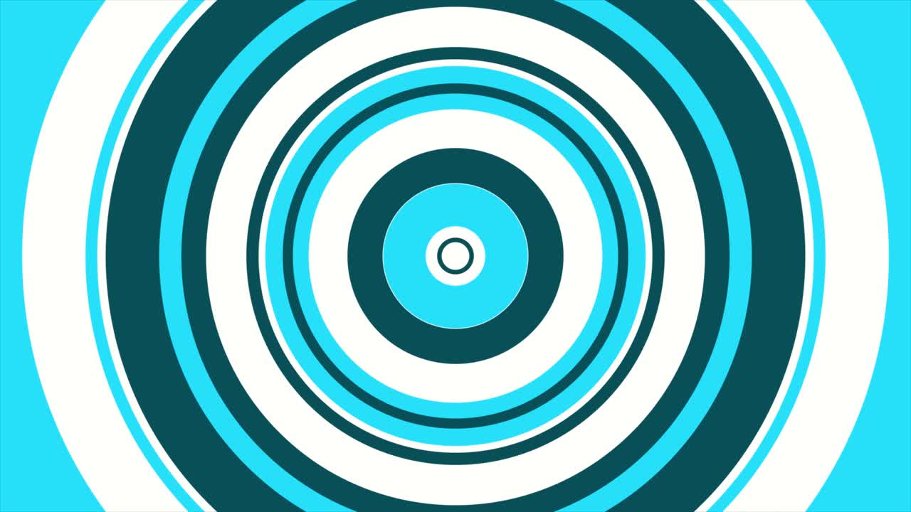 Abstract Geometric Circles Expanding and Contracting Animation Loop
