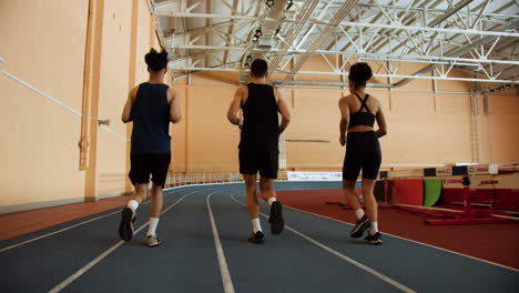 Back-view-of-athletes-running