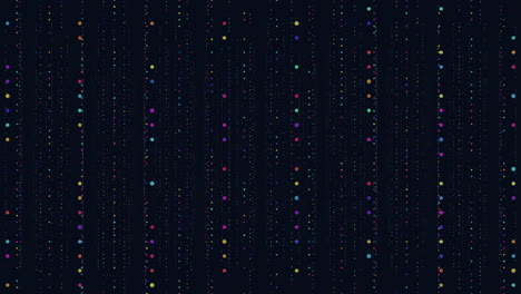 vibrant colored dot grid pattern on dark background