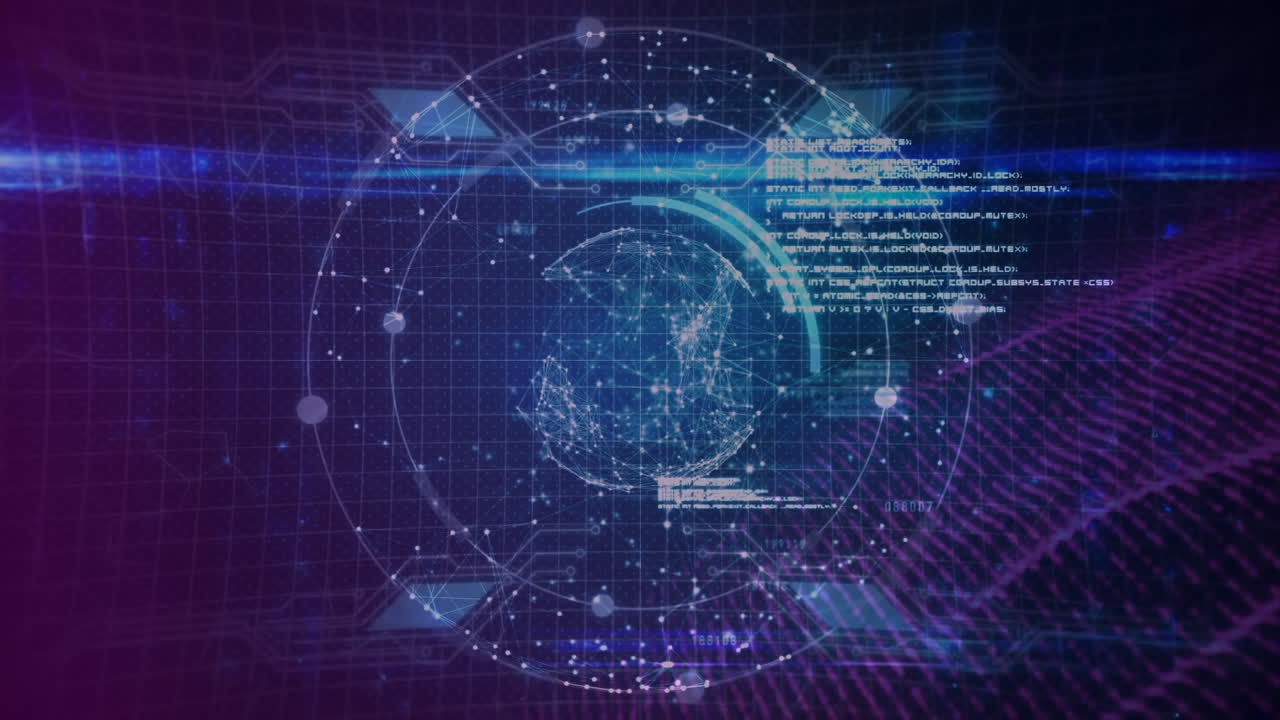 animación del globo y procesamiento de datos sobre el fondo de la marina