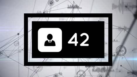 icono de perfil con gráficos