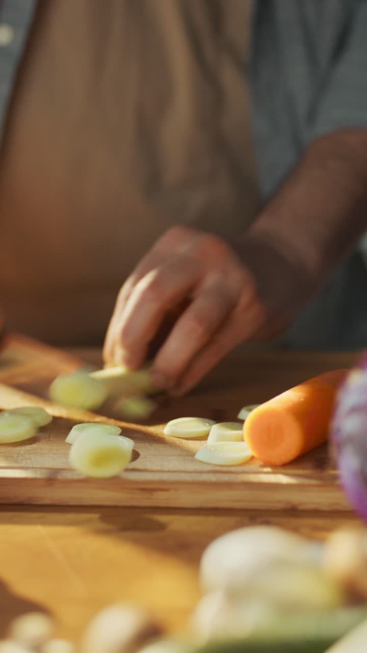 preparación de verduras frescas para cocinar