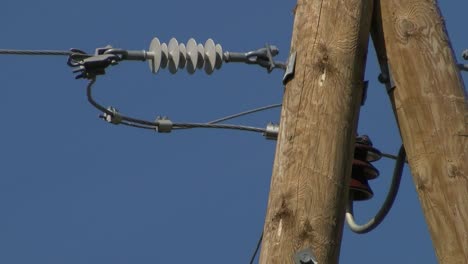 large electric pole with wires