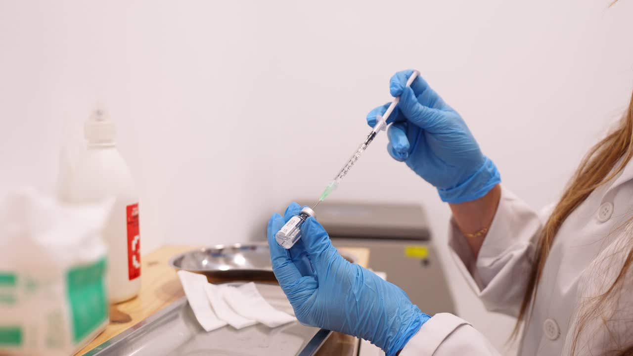 Preparing a Vaccine Injection