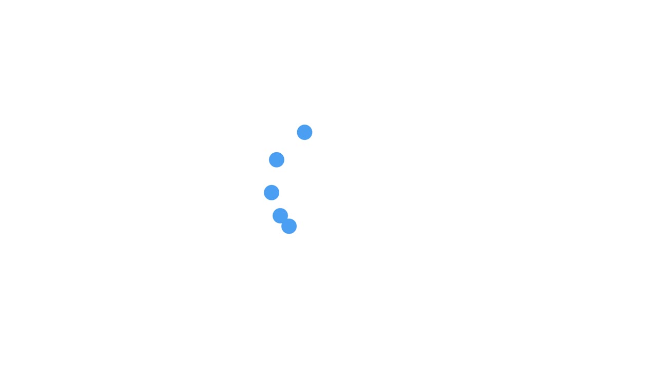 Minimalist Blue Dot on White Background