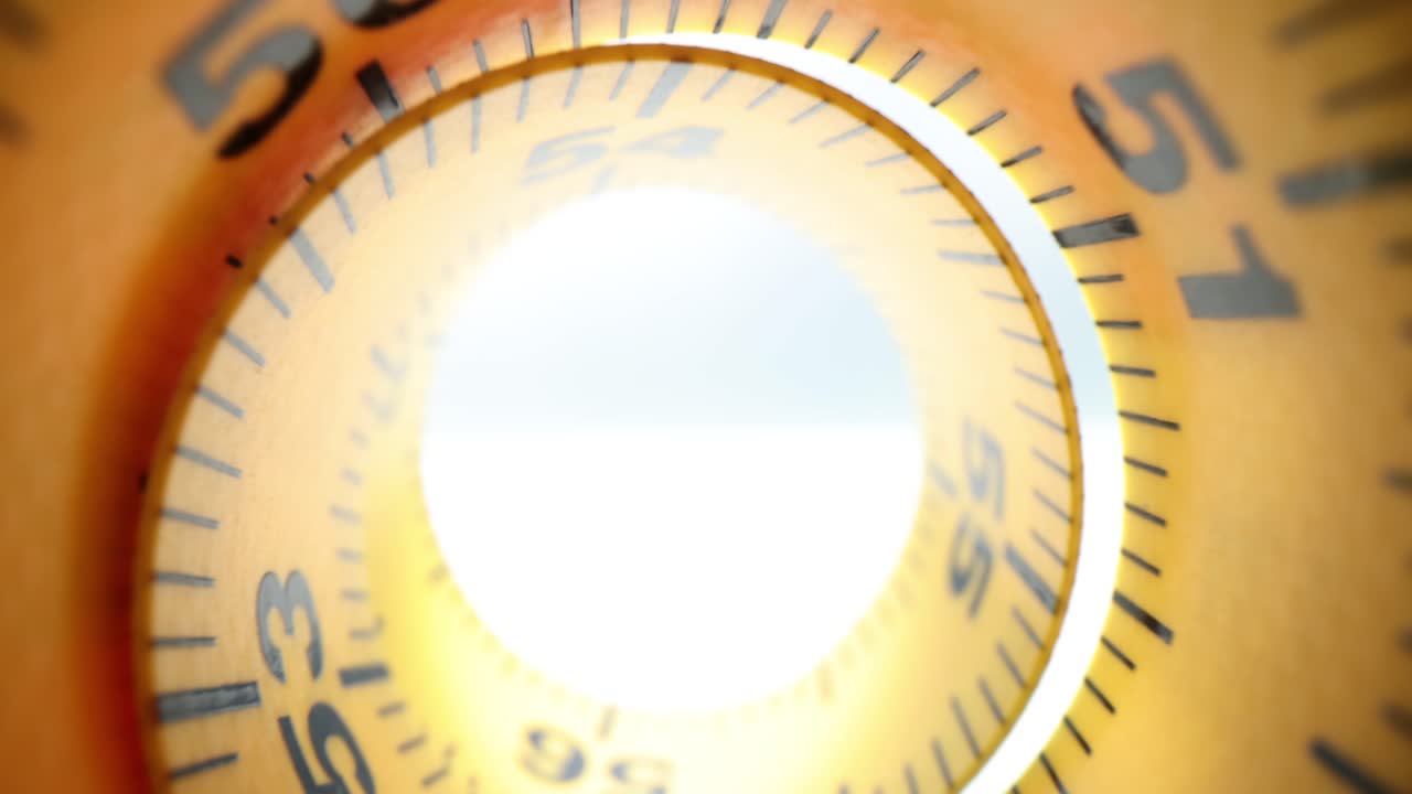 Close-up of a measuring tape in a spiral formation