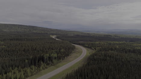 remote adventure driving along the epic alaska highway.