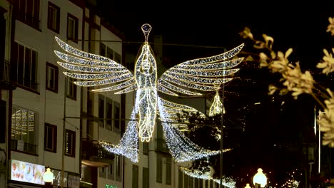 Lichtengel-Weihnachtsdekoration-In-Der-Weihnachtszeit