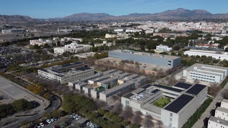 aerial overview of the alicante university campus