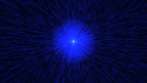 circular blue light emanating from center, in motion