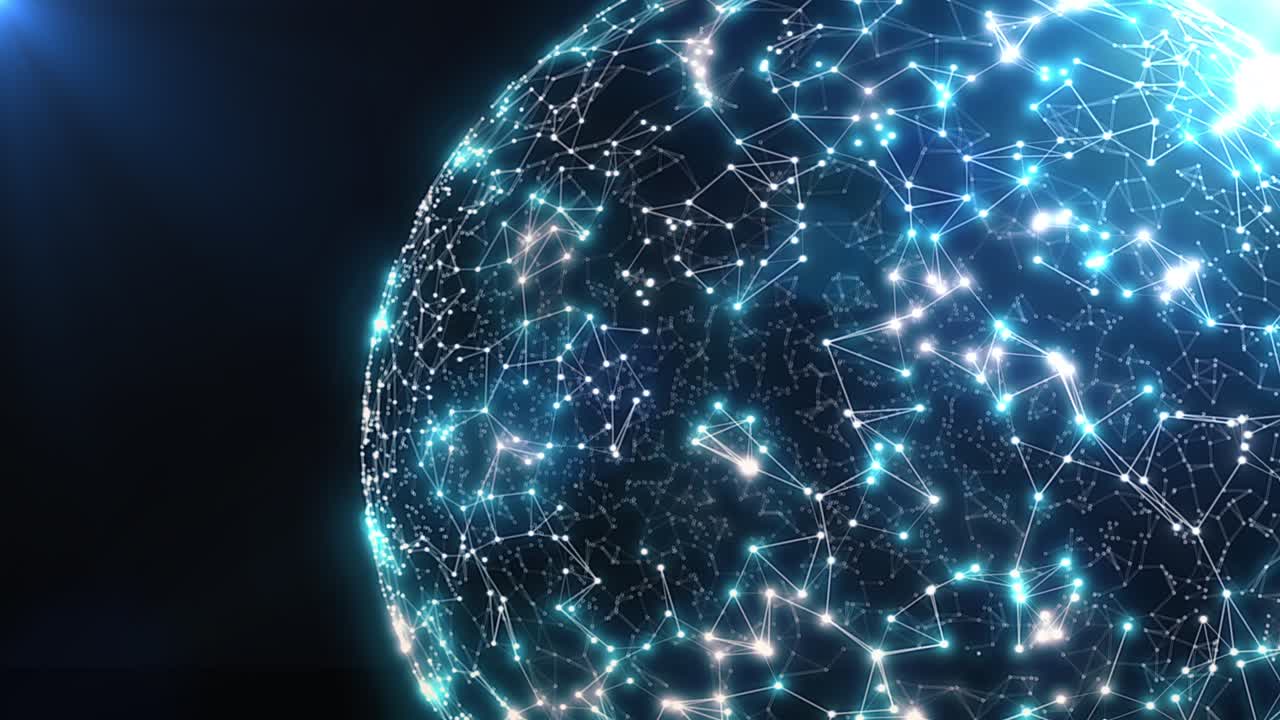 Fantasy Technology Loop Animation Plexus