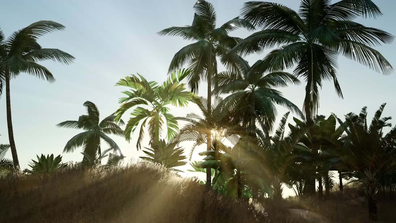 Tropical beach in sunny day