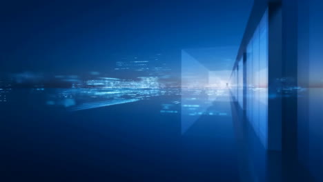Futuristic Digital Technology Abstract Background