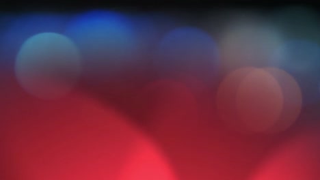 focos sobre luces de colores