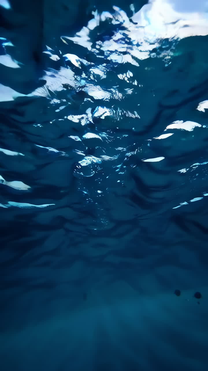 Deep Underwater Scene | Premium Stock Video Footage