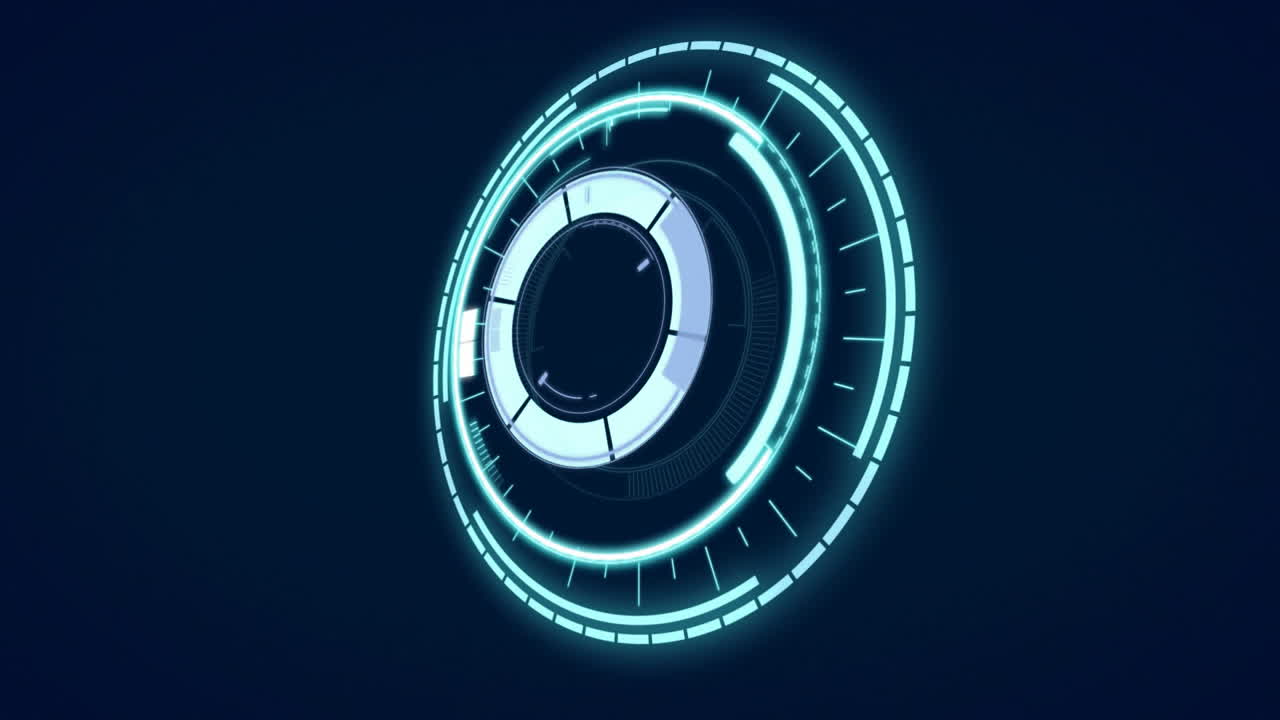 Animation of scope scanning on black background