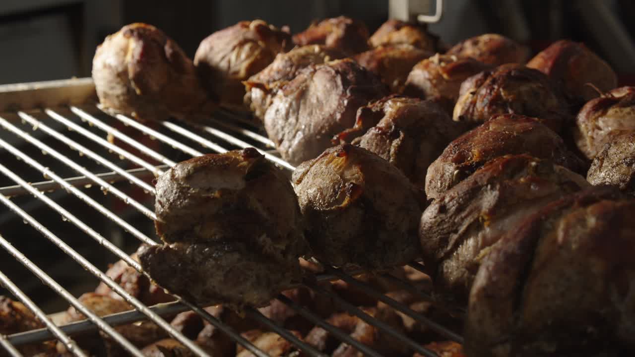 Place the baked meat on a baking sheet to cool