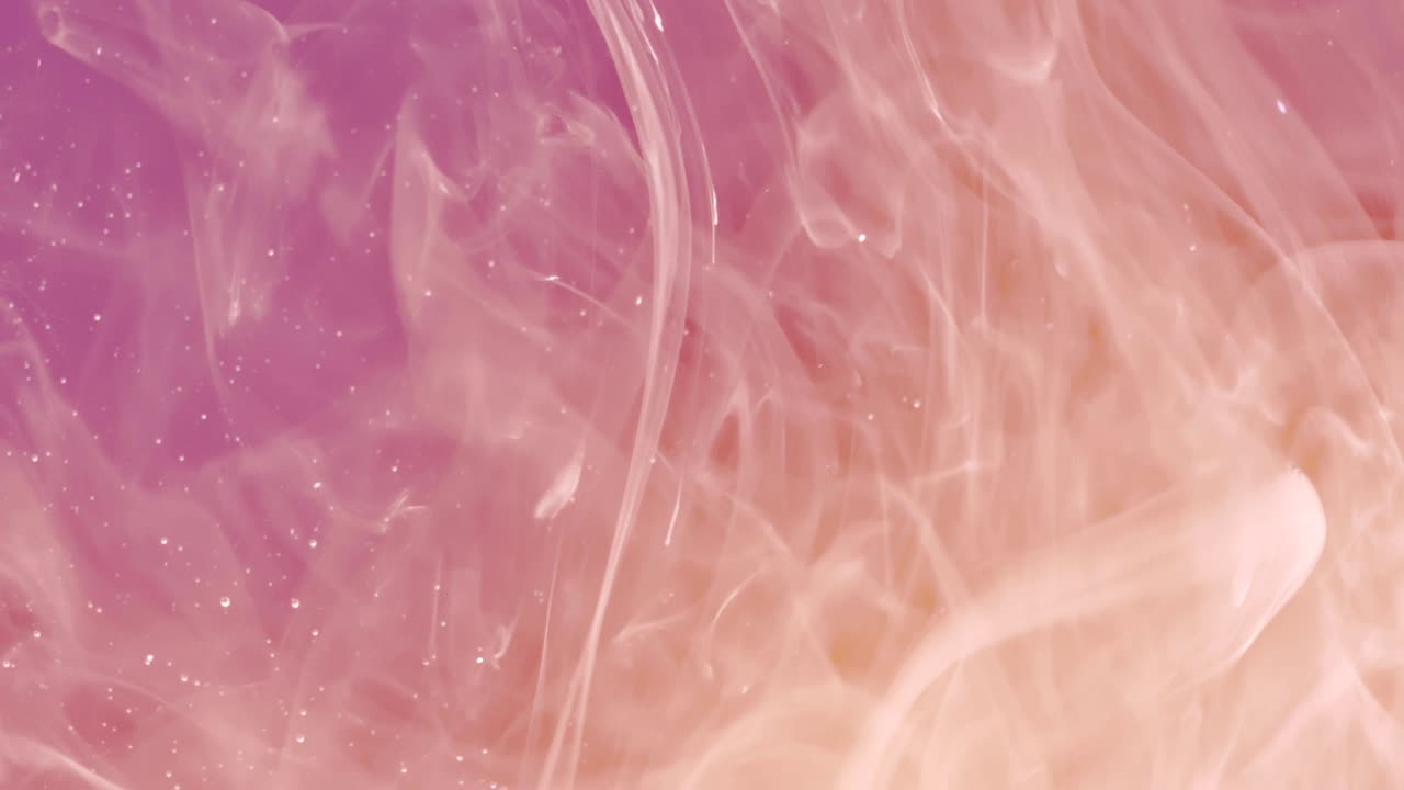 elegante y delicioso efecto visual líquido real de la pintura dentro del agua.