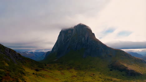 misty mountain peak