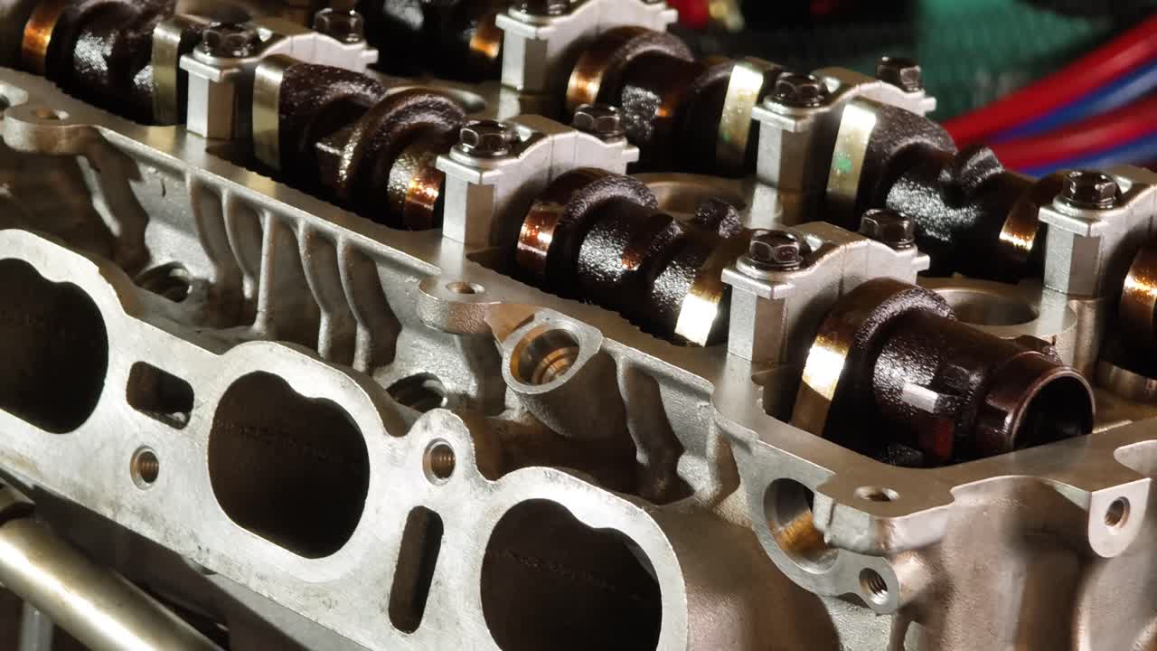 Car Engine Parts Close-up