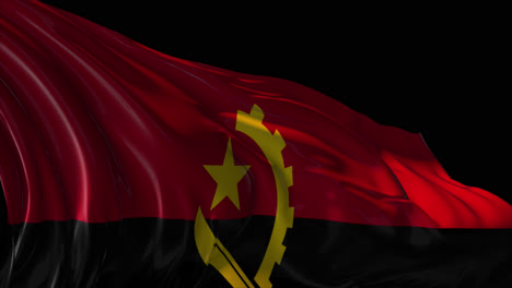 waving flag of angola