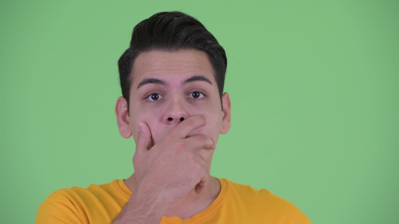 젊은 잘생긴 다민족 남자