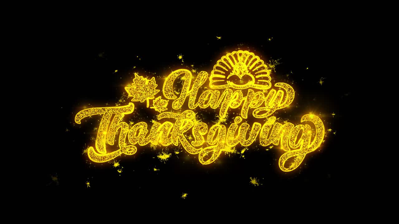 Happy Thanksgiving Sparkling Design