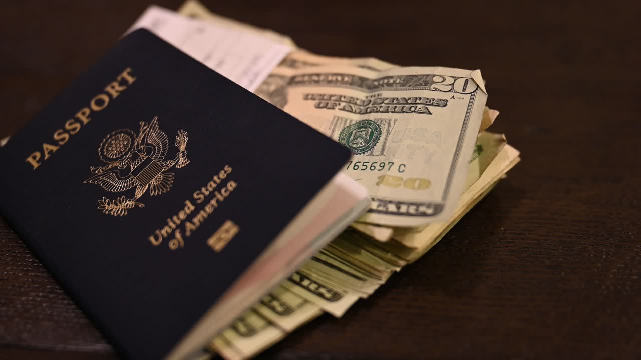 a wad of cash stuck inside a U