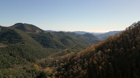 mountains of arbucies in girona offer stunning views