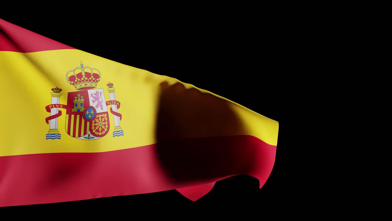 bandera de españa, fondo; renderizado 3d