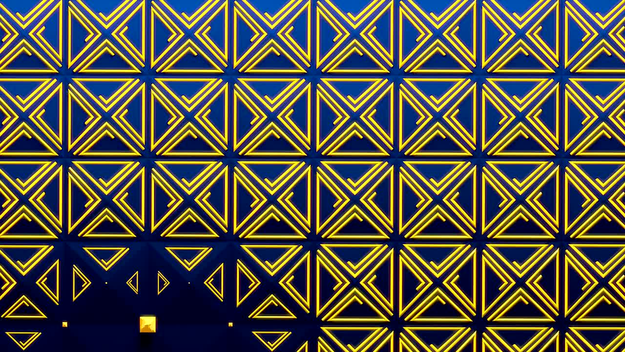 추상적인 기하학적 애니메이션 패턴