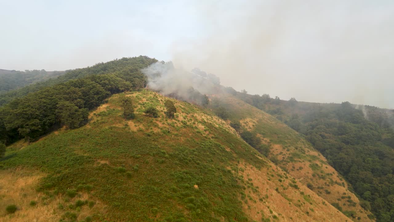 Wildfire on a Mountainside