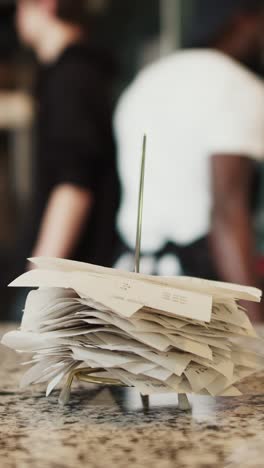 restaurant receipts
