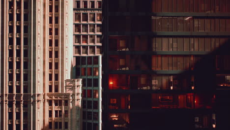 modern architecture contrasts with historic buildings in urban cityscape