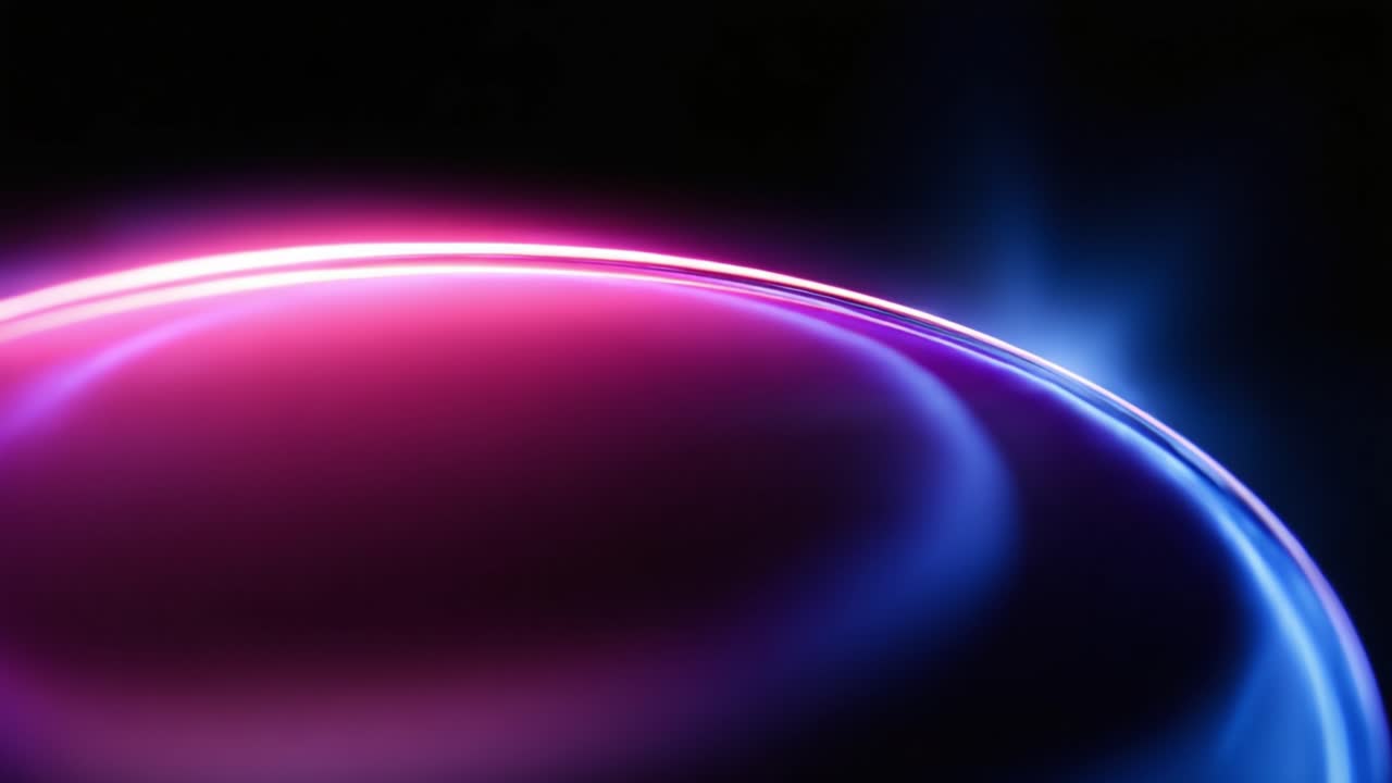 A Captivating Display of Light Curves Merging in a Mystical Dark Space, Highlighting Blends of Colors and Radiant Glow, Evoking Imaginative Wonders