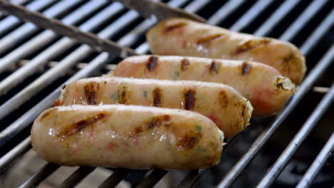 Detail-shot,-roasting-delicious-sausages