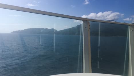 timelapse, isla de san martín-san martín desde el balcón del crucero