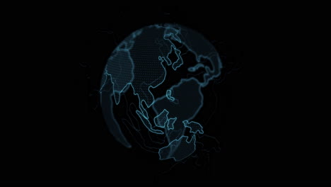 digital hologram of earth