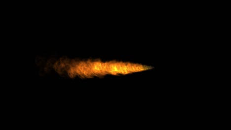 fire stream motion graphics with night background