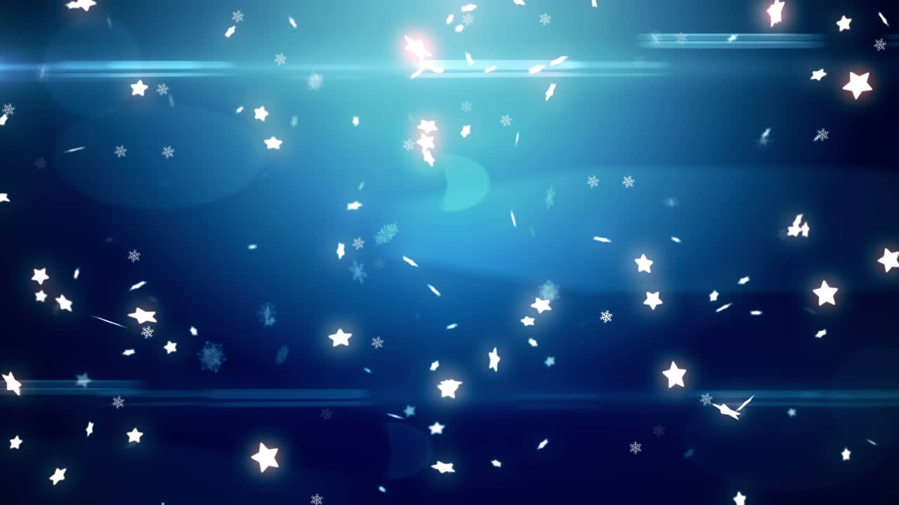 해군 배경 에 떨어지는 별 들 의 애니메이션