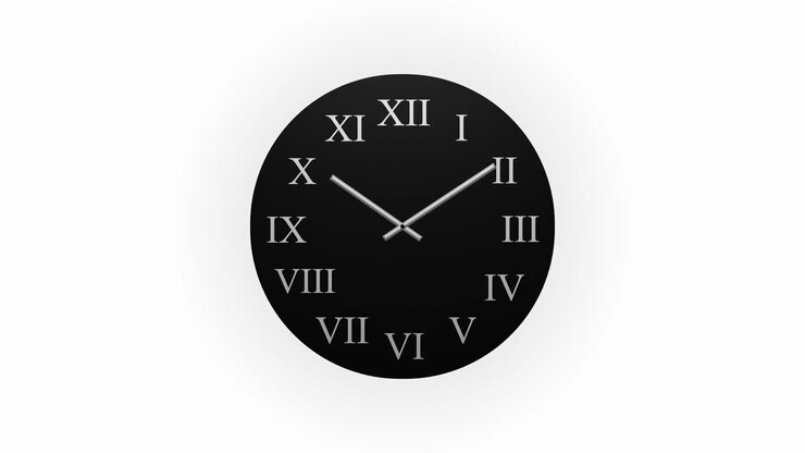 Clock Counting Down 24 Hour Day Fast Speed Time-lapse 4K HD